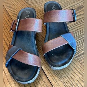 Corkys Pecos Brown and Grey Wedges